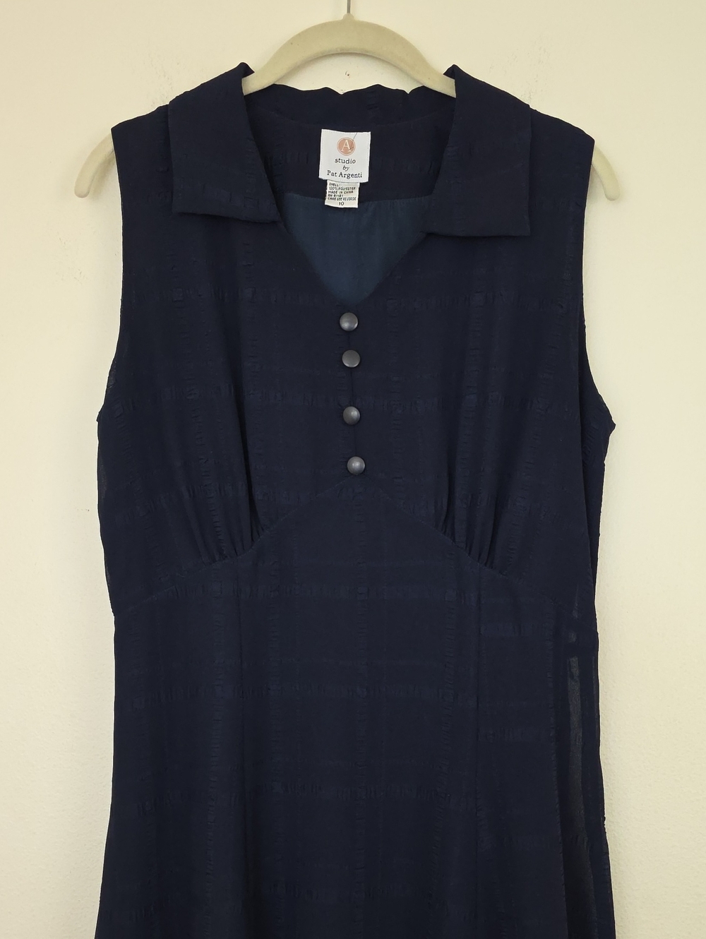 Studio By Pat Argenti Blue Sleeveless Maxi Dress (Read Lining Small Holes) 10